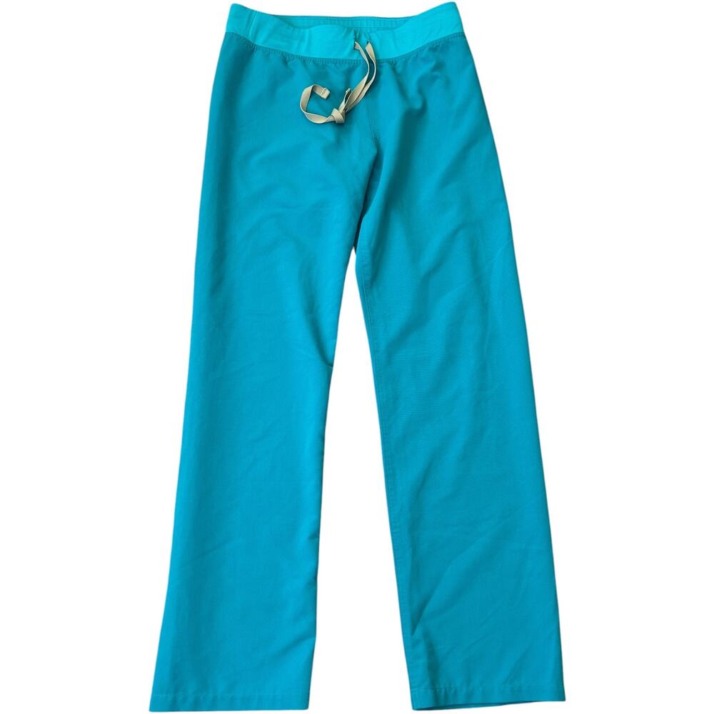 NEW Figs Livingston Basic 2 Pocket Scrub Pants Teal PO #1772 Size SMALL